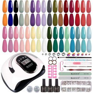 Gel Nail Polish Manicure Set w/UV light! 32 Colors! Big bundle! Brand new set!